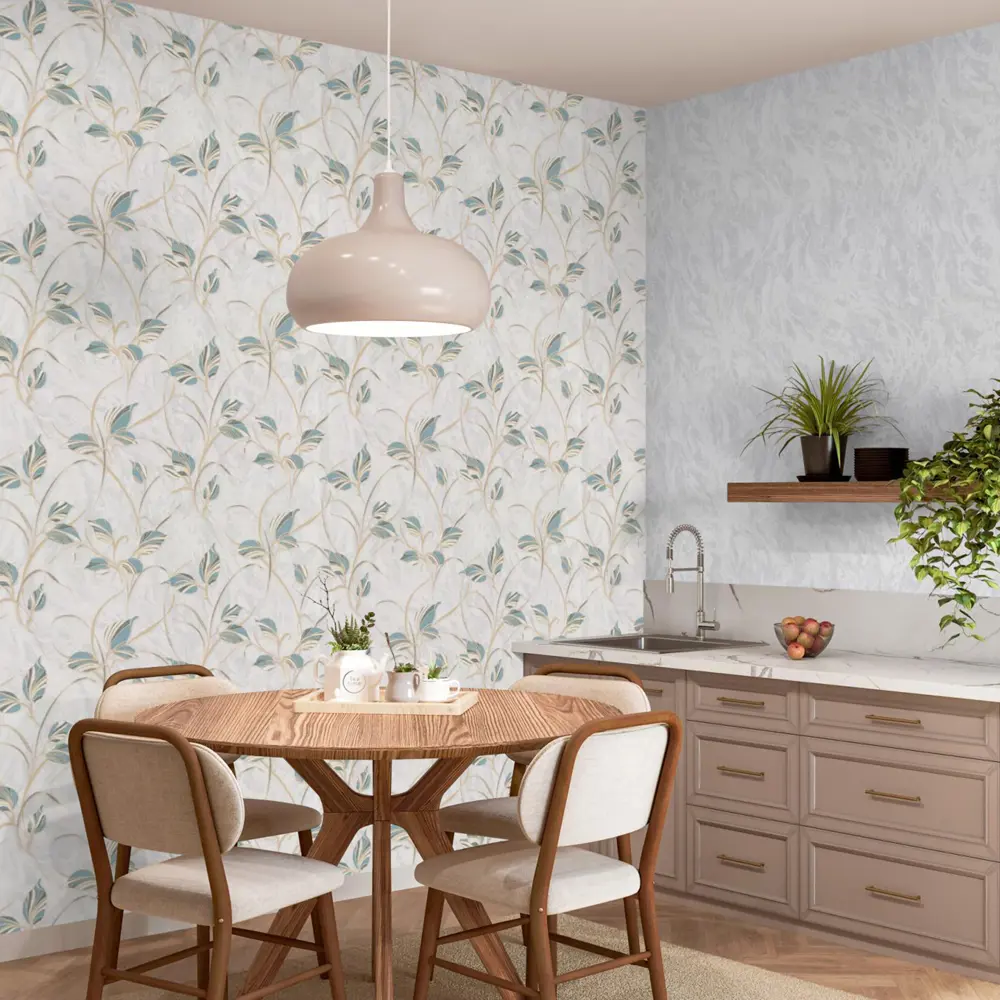 Флизелиновые обои Palitra Home Pro-Fleur в изумрудных тонах 89391374 Protect-fleur STLM-1331652 - Вид №4