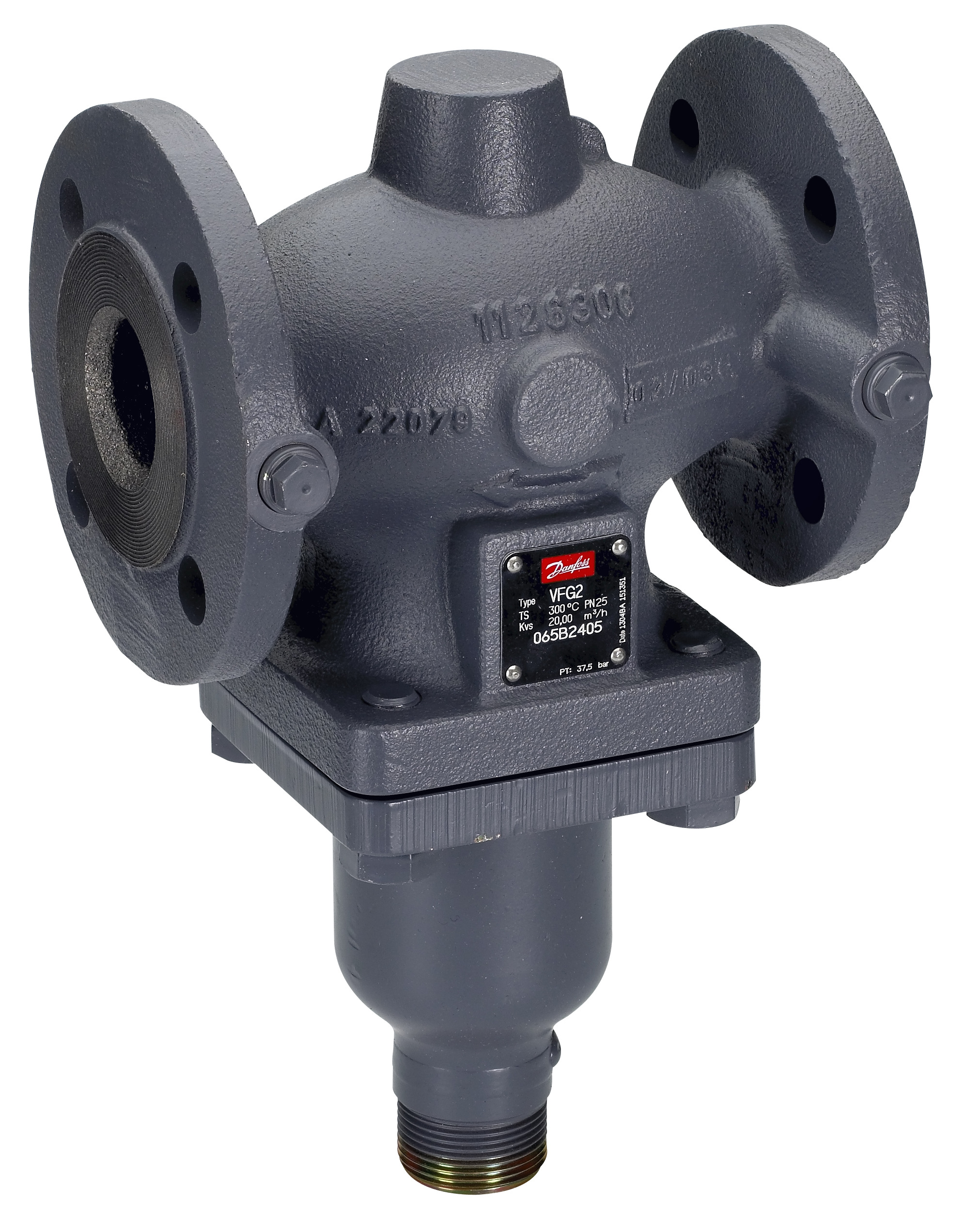 Danfoss Клапан универсальный VFGS 2 фланцевый Кл. рег. универс. VFGS2 PN40 20/6,3 фл. 065B2454  - Вид №5
