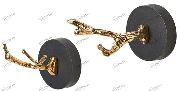 Pols Potten Настенный крючок из алюминия Twiggy 390-300-046