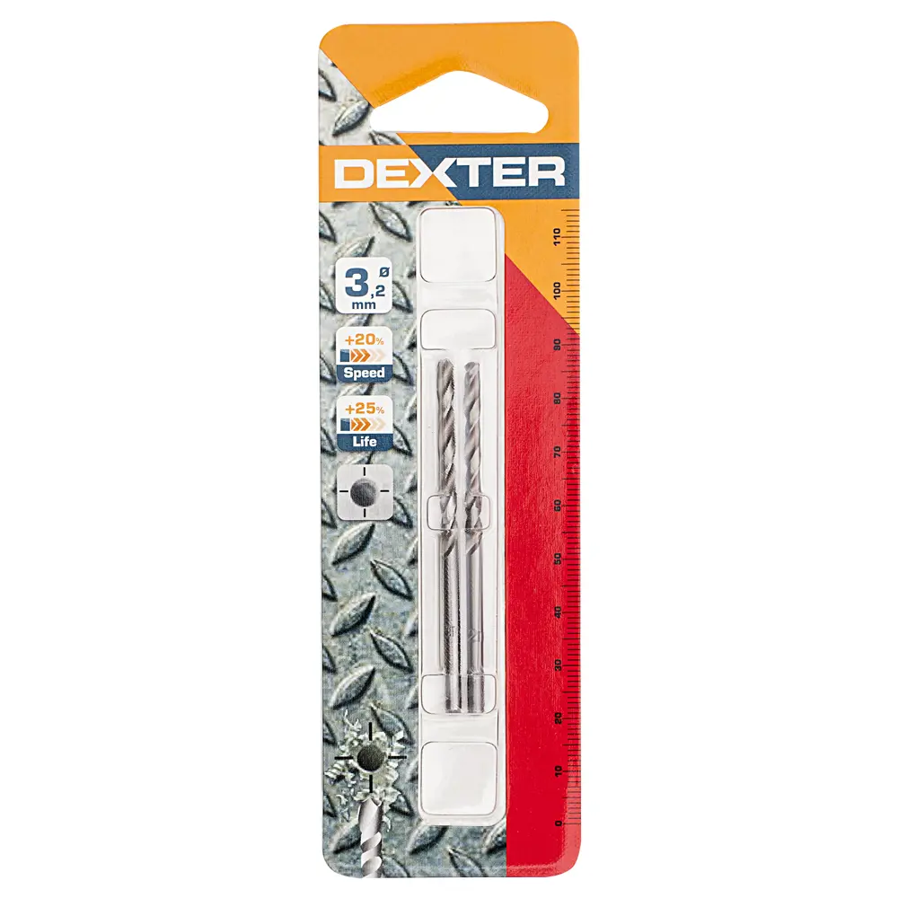 Сверло по металлу HSS-G 3.2х65 мм Dexter SM250 STLM-2071850 - Вид №4