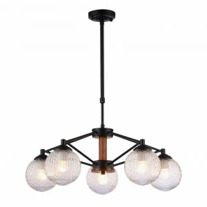 Подвесная люстра Omnilux Bitetto OML-50903-05 OMNILUX BITETTO, ШАР 220456 Черный