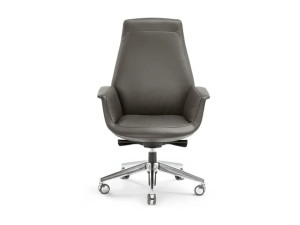 5-спицевое кожаное вращающееся офисное кресло с колесами