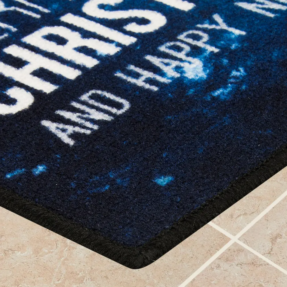 Коврик Merry Christmas 45x68 см нейлон цвет синий CTIM STLM-2083013 - Вид №1