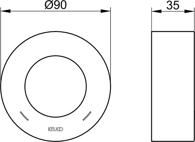 59551070381 Розетка с удлинением KEUCO IXMO - Вид №3
