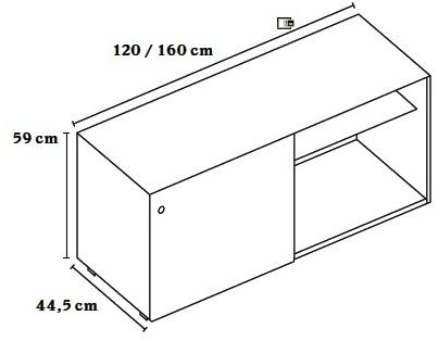 BENE Офисный шкаф с раздвижными дверцами sun-id-1419925 - Вид №6