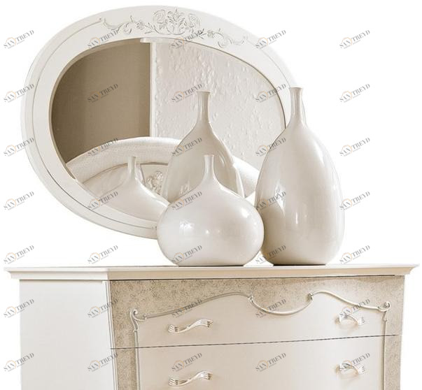 Barnini Oseo Овальное зеркало из дерева с настенной рамой Fashion time Ft104