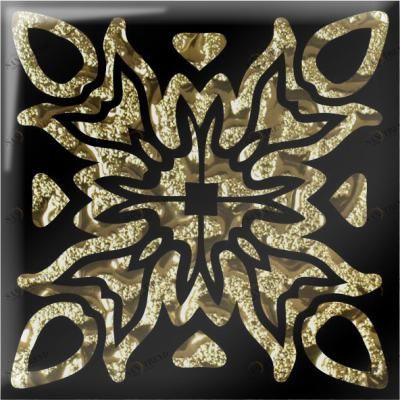 Напольная вставка Гламур золото 8х8 Роскошная мозаика sun-id-329503