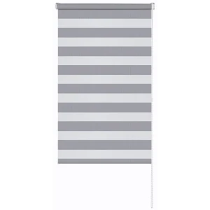 Рулонная штора день-ночь MIAMOZA Петер 140x175 см серая 89411395