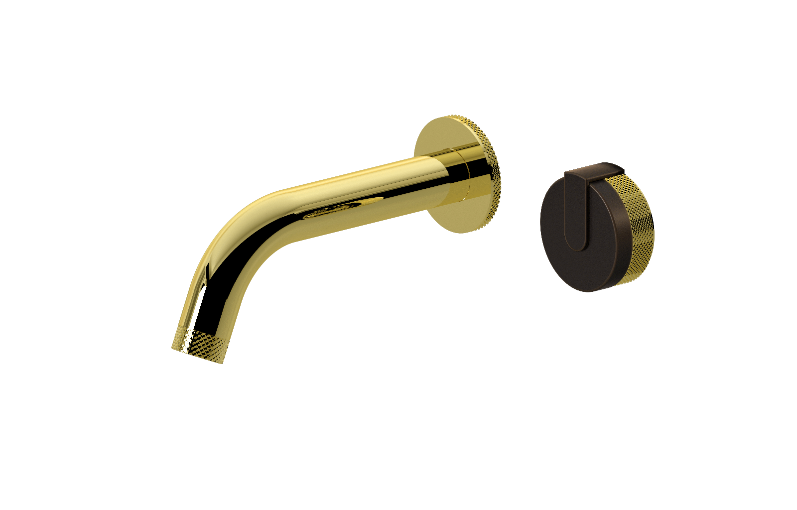 E-11535-R1OB-L1OB-PB Настенный прогрессивный смеситель скрытого монтажа для раковины GRAFF MOD+