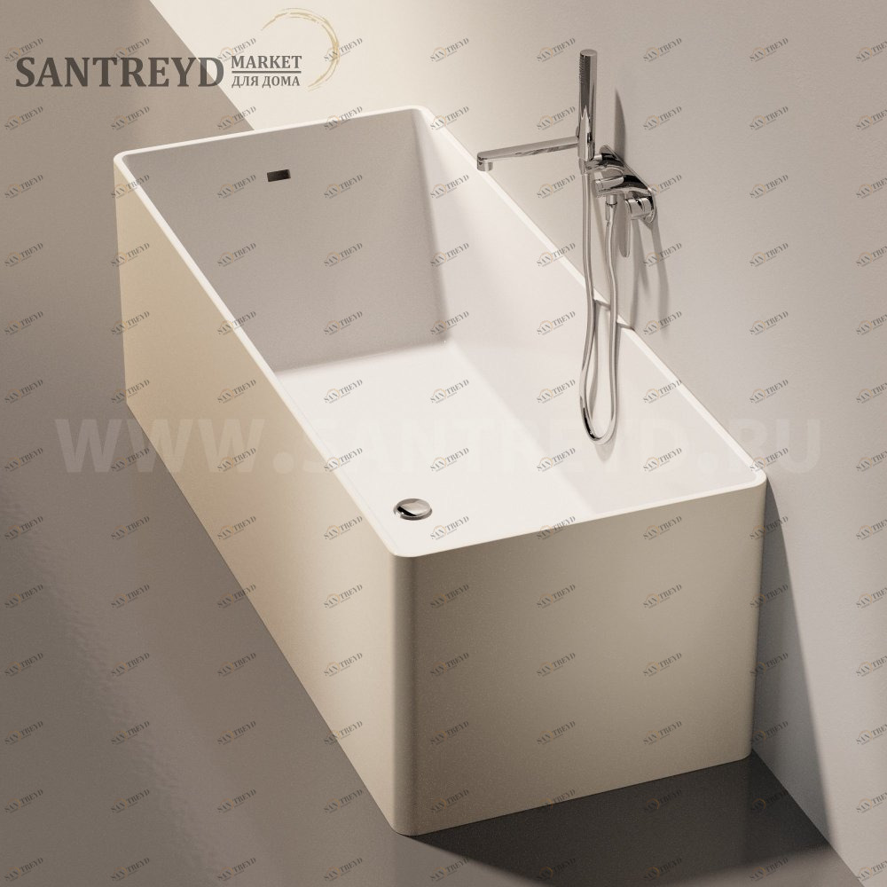 Ванна свободностоящая WASH 170 см бежевая Ceramica Flaminia MW170BCBEIGE