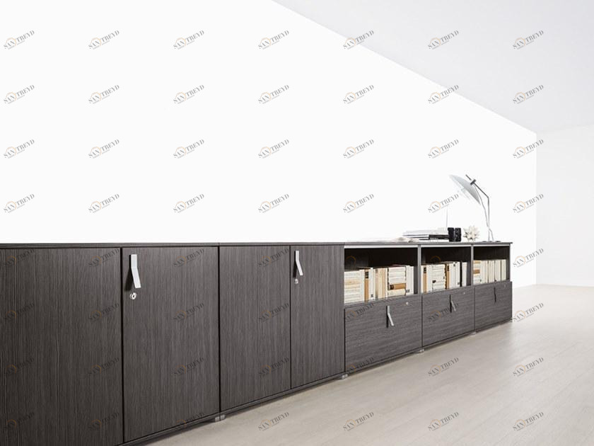 Citterio Низкая офисная мебель из меламина с распашными дверями sun-id-1494047