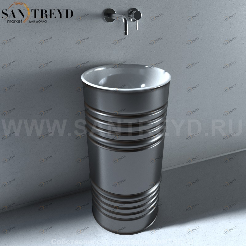 474386 Напольная раковина стоящая круглая Kerasan Artwork