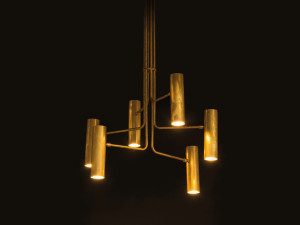 Латунный светодиодный подвесной светильник