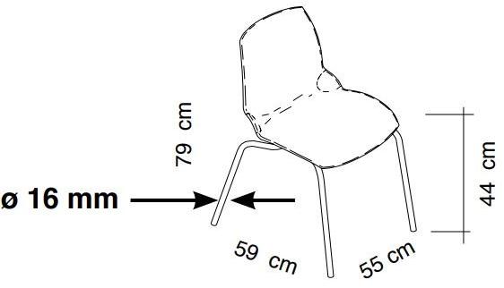 Caimi Brevetti Стул из мягкой ткани Kaleidos sun-id-1443434 - Вид №2