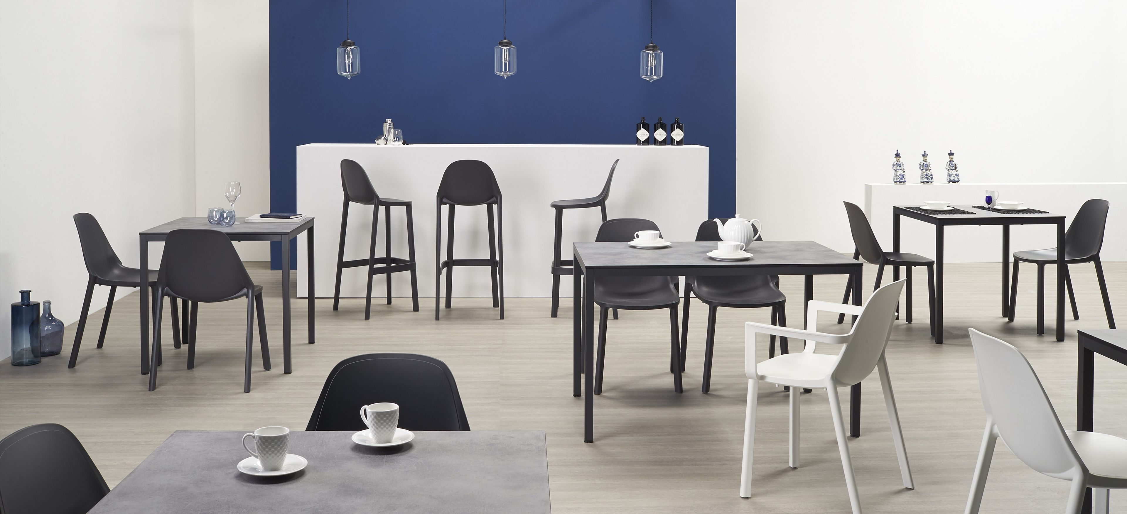 Прямоугольный стальной стол с порошковым покрытием S-CAB MIRTO ARCH-00083948 - Вид №3