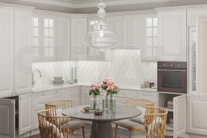 Фасады для кухни Патина Фрезеровка «Этьен+» 301 Капучино SIST3132-7044