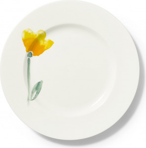 10639839 Dibbern Тарелка обеденная Dibbern "Впечатление.Нарциссы" 28см Фарфор