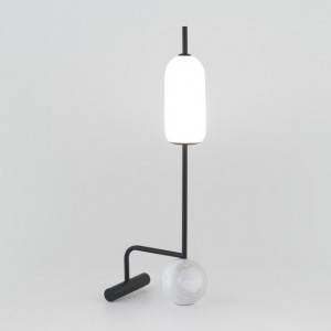 065247 Настольная лампа черная - белый мрамор Aromas del Campo Funn