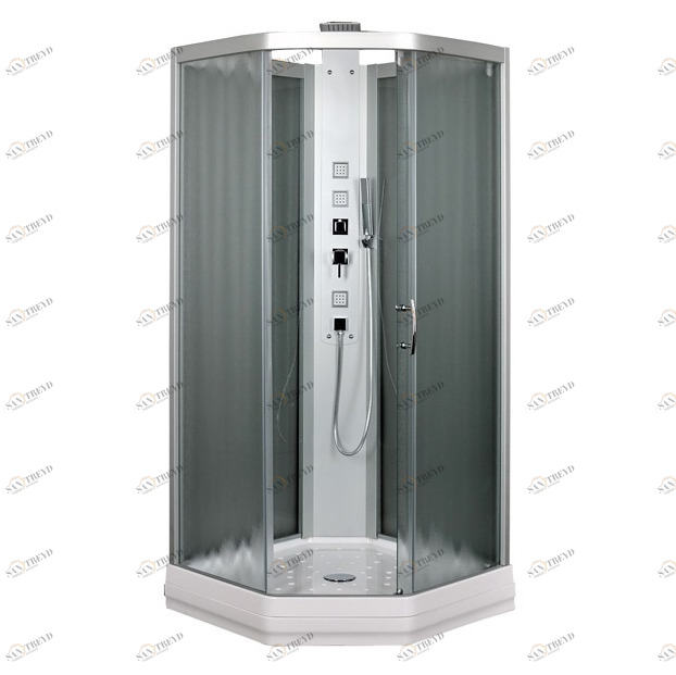 Закрытая душевая кабина Aquanet Penta 2 Rain 90.5x90.5 тонированное стекло 00184488