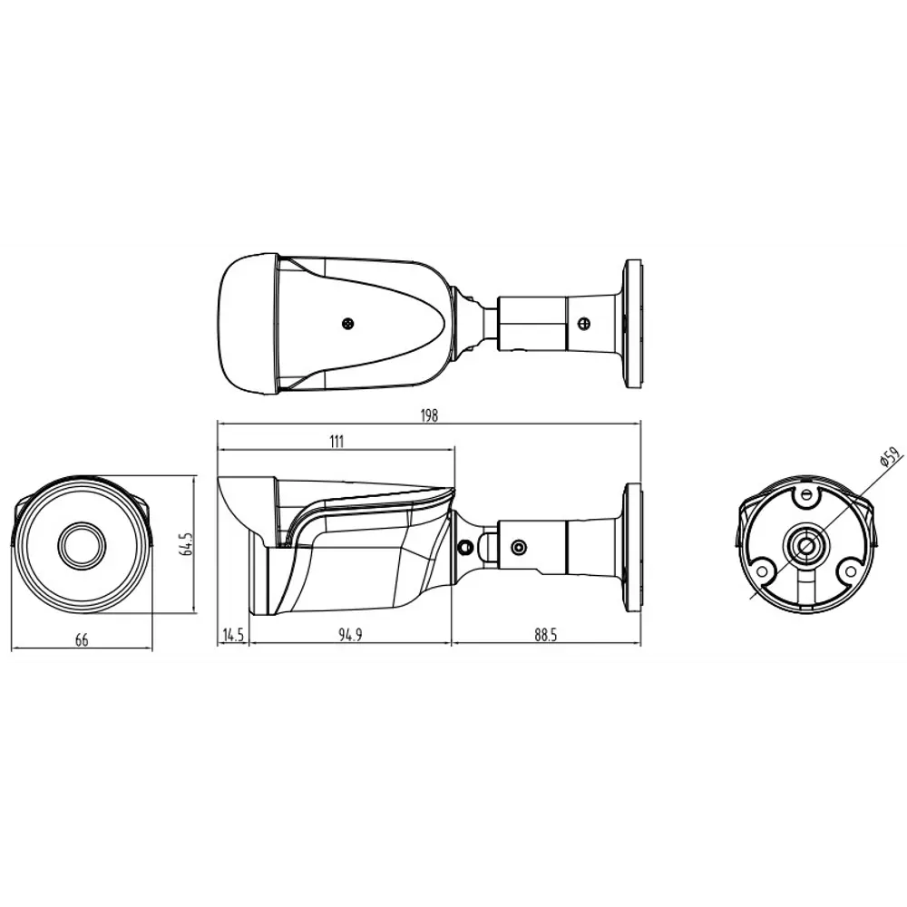 Камера AHD VHD410 1 Мп наружная Svplus STLM-2212059 - Вид №6
