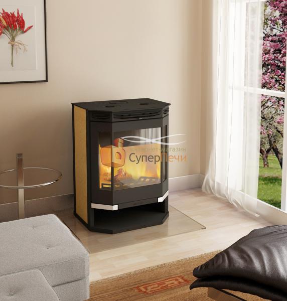 Печь-камин Мета Ангара 12 с плитой 1038 - Вид №1