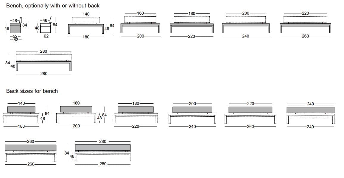 Модульная скамья со спинкой Rolf Benz Rolf Benz 620 ARCH-00127527 - Вид №2