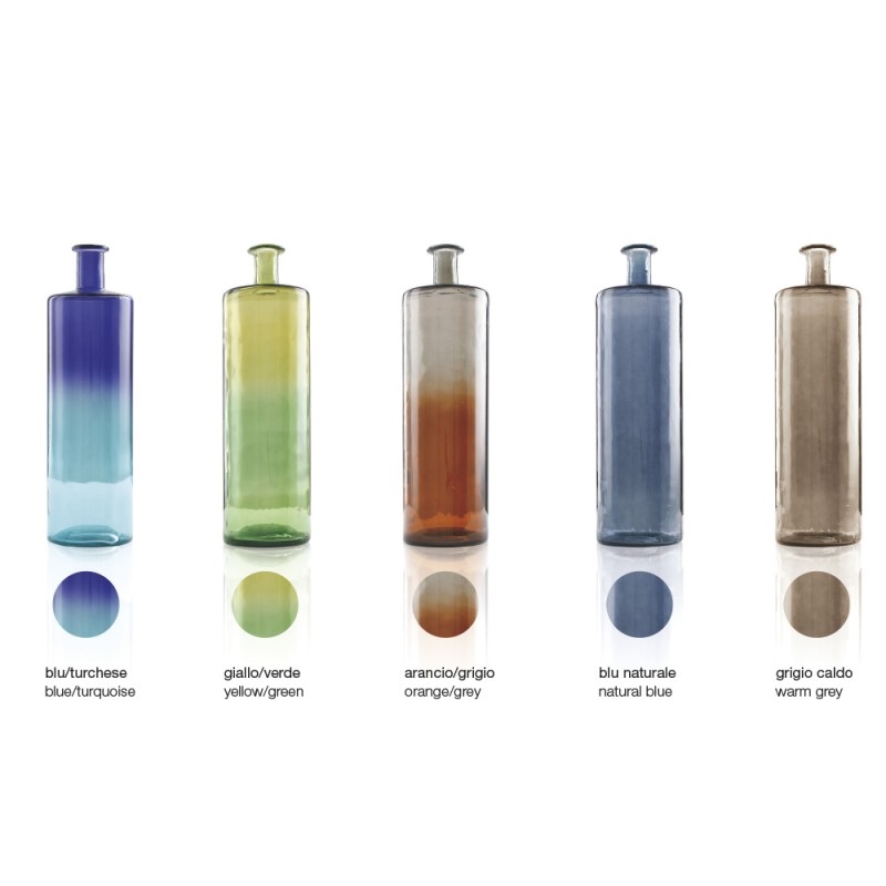 C170X36 Ваза Aurora Boreale Adriani e Rossi Желто-зеленый  - Вид №2