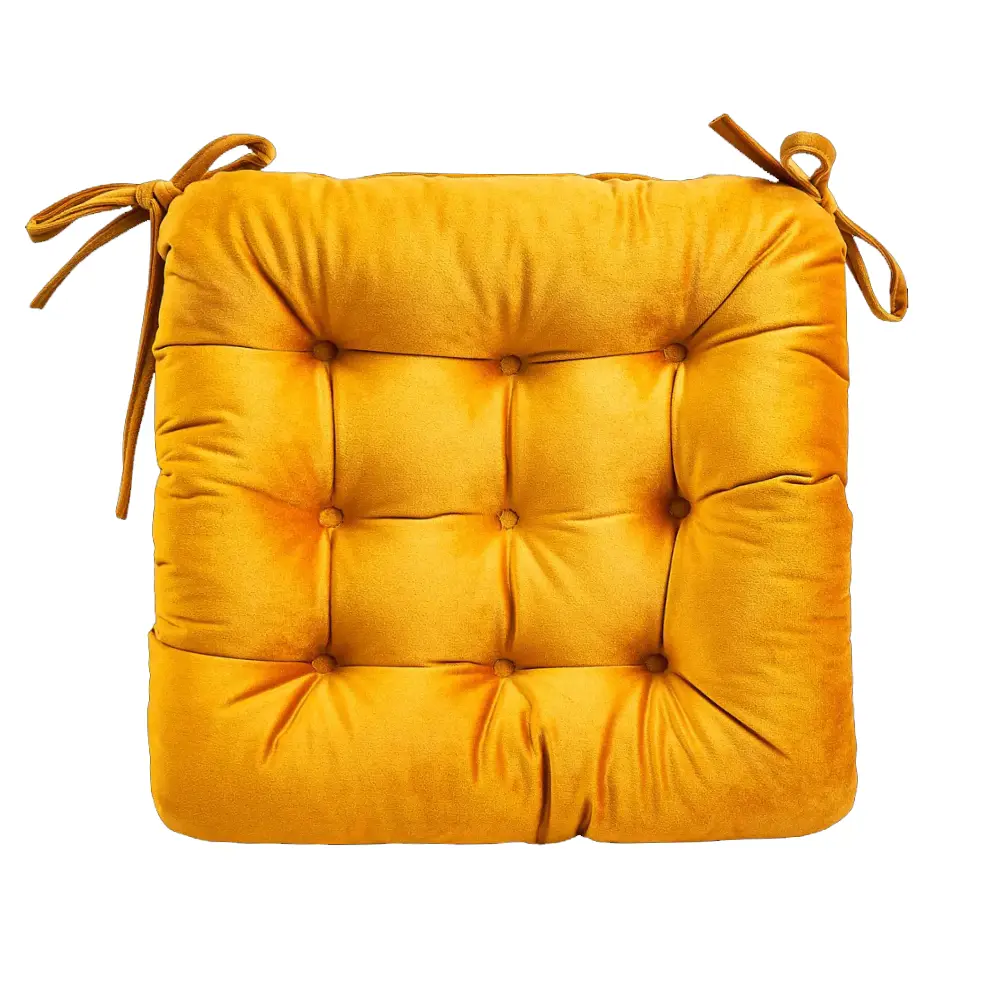 Подушка для стула Seasons Solemio 1 40x36 см цвет желтый Отсутствует STLM-2168683