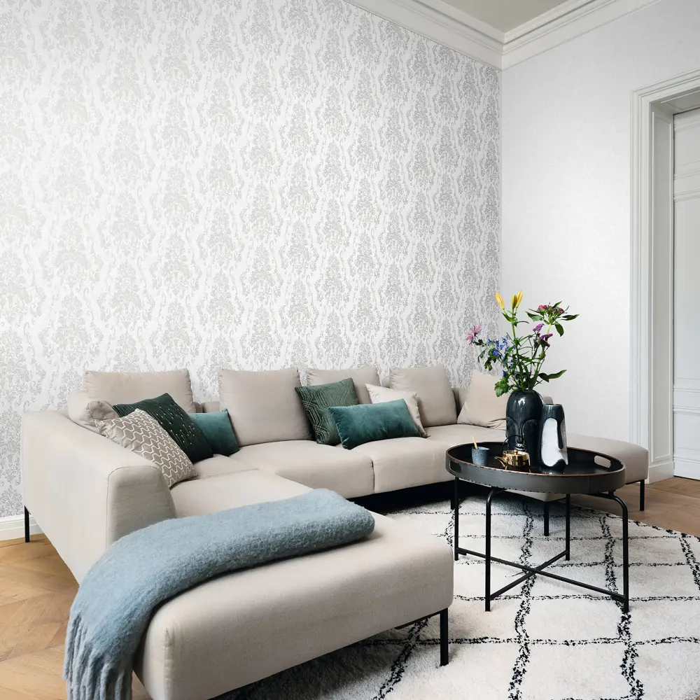 Обои флизелиновые Wall Up Sonata светло-серые 1.06 м 655445 STLM-2150568 - Вид №4