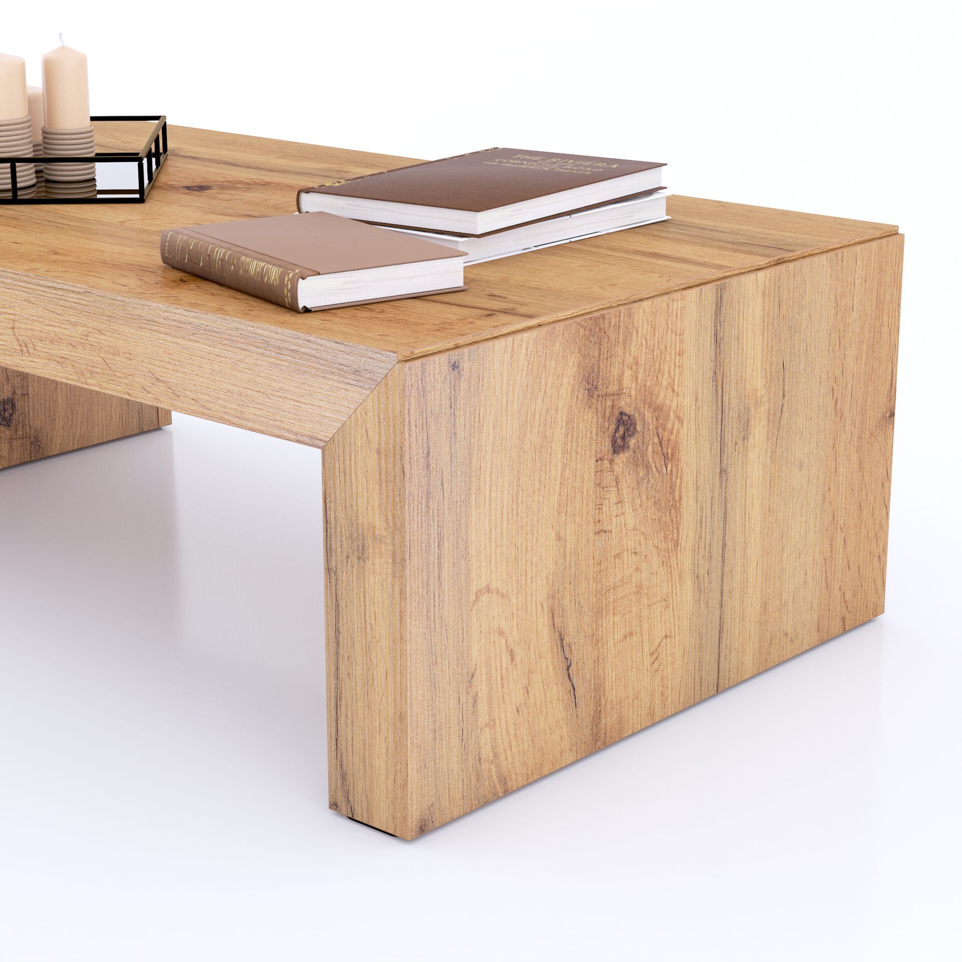 Низкий прямоугольный журнальный столик из меламиновой ткани Mobili Fiver Angelica ARCH-00066722 - Вид №2