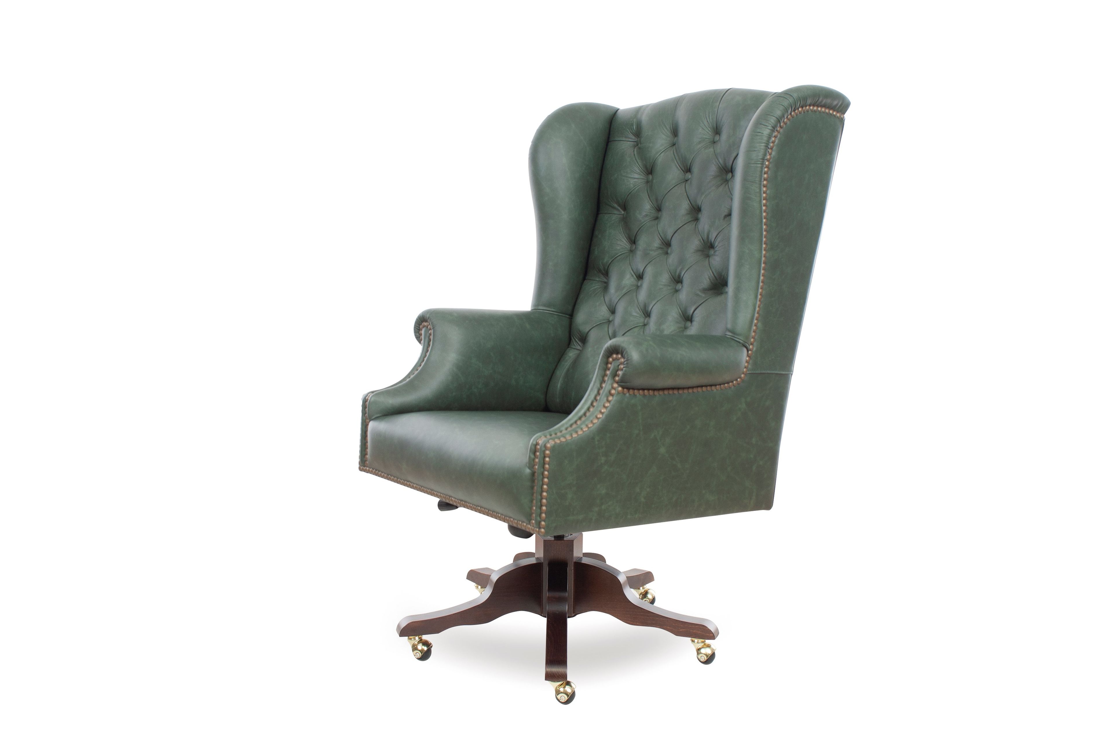 Офисное кресло с регулируемым по высоте кожаным подлокотником с 5 спицами CREARTE COLLECTIONS PRESIDENT ORIGINS ARCH-00000620 - Вид №6