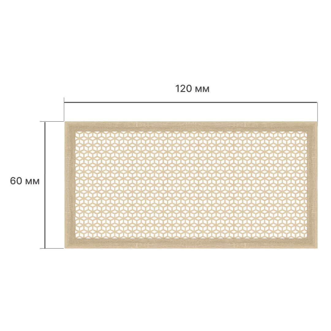 Экран для радиатора 120х60 см Илона дуб сонома STELLA STSR-1178 Standart - Вид №2