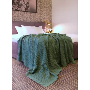 90719437 Плед-покрывало вязаный Almaforhome GreatWave GW/свзел, 200x220 см, трикотаж, цвет салатовый STLM-1070749