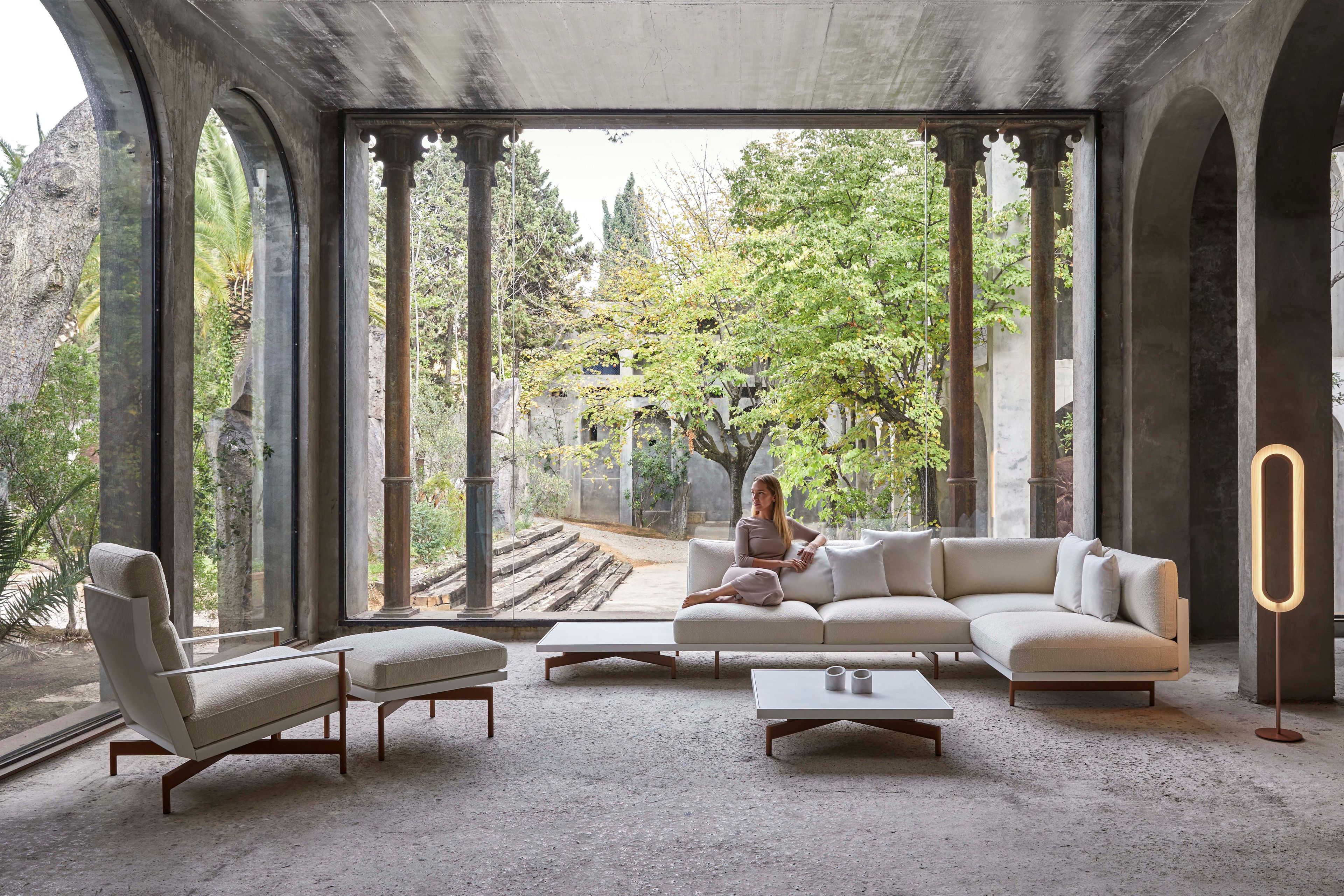 Квадратный пуф из ткани GANDIABLASCO волны ARCH-00039946 - Вид №17