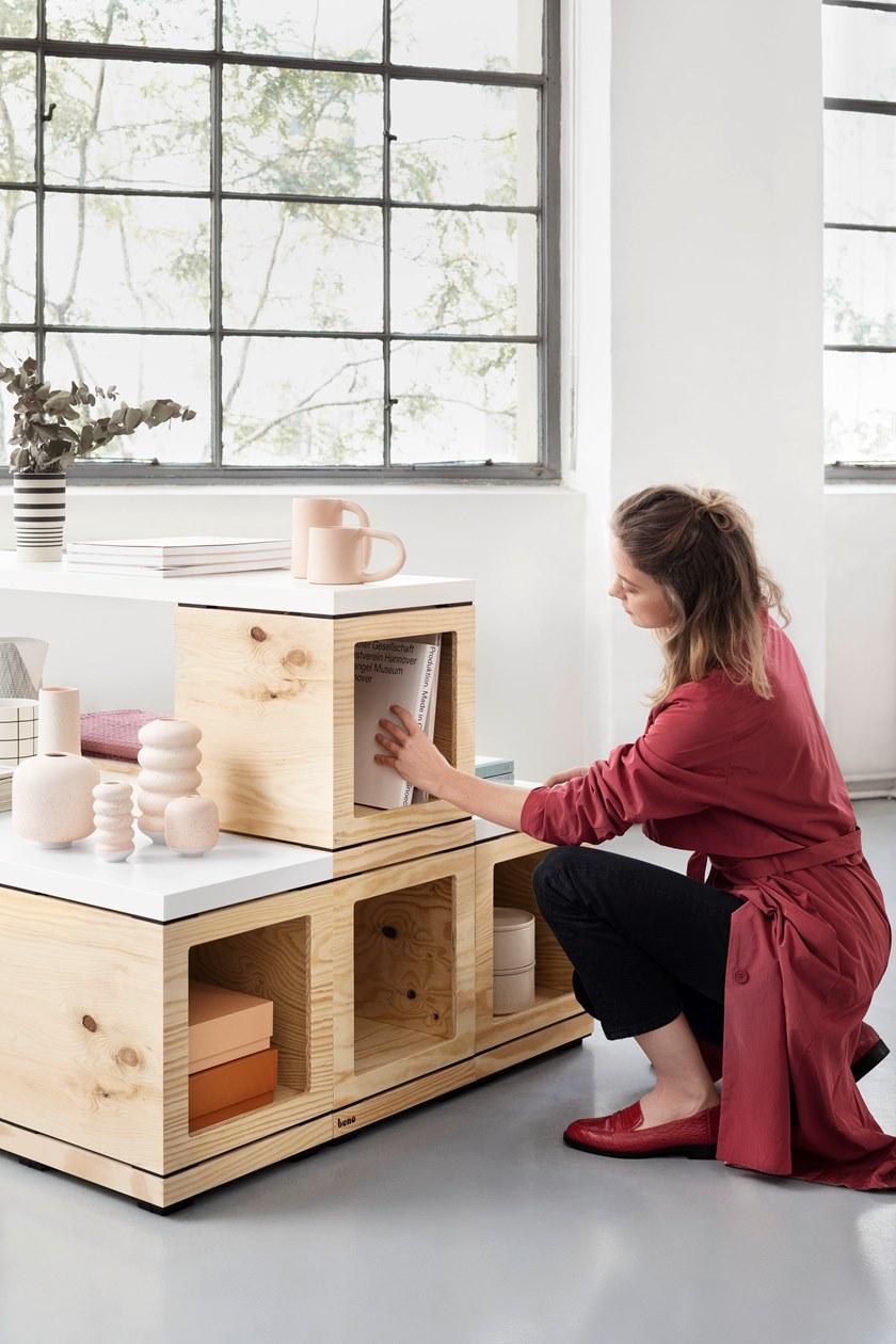 BENE Многофункциональное рабочее место из фанеры для открытого пространства Pixel sun-id-1443529 - Вид №15