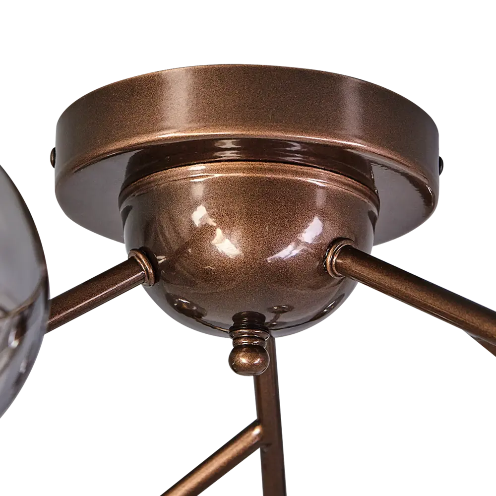 Люстра потолочная Vitaluce Акация 12 ламп 36м² G9 коньячная бронза STLM-2189689 - Вид №4