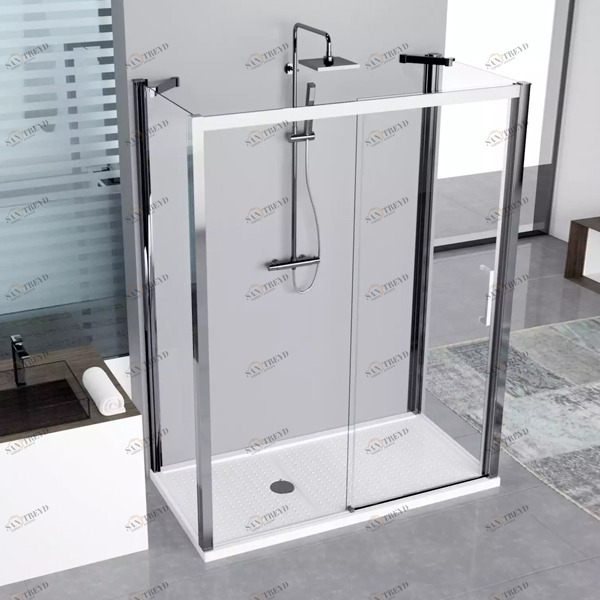 Душевой уголок 115x75 KUADRA 2P+F+F Novellini KUADRA KUAD2P108S1KKUADF721KKUADF721KKUAD2P108D1KKUADF721KKUADF721K