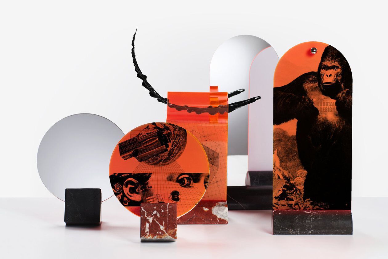 Настольное зеркало / фоторамка из черного мрамора Marquina и PMMA Poltronova Офелия, Spera и Vanitas ARCH-00036116 - Вид №5