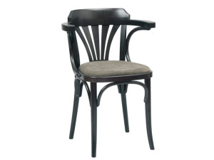 Деревянный стул с мягким сиденьем