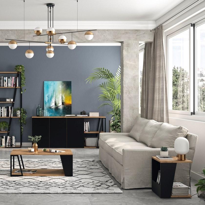 TemaHome Низкий сервисный столик из дерева с контейнерным отсеком Albi 9003.629907/14  - Вид №7