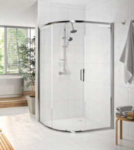 Душевой уголок асимметричный AR61Q976 L или R Merlyn Arysto Хромированный