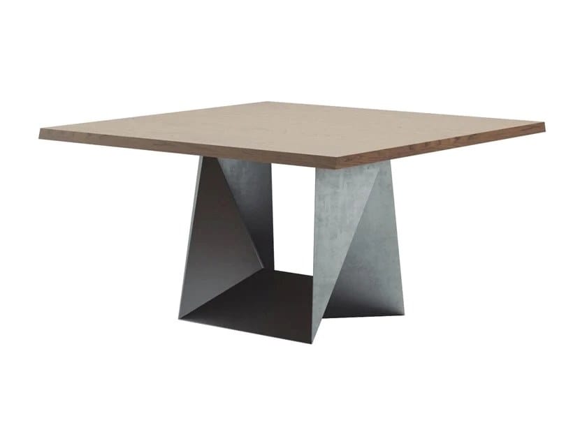Стальной и деревянный стол ALMA DESIGN CLINT ARCH-00085061