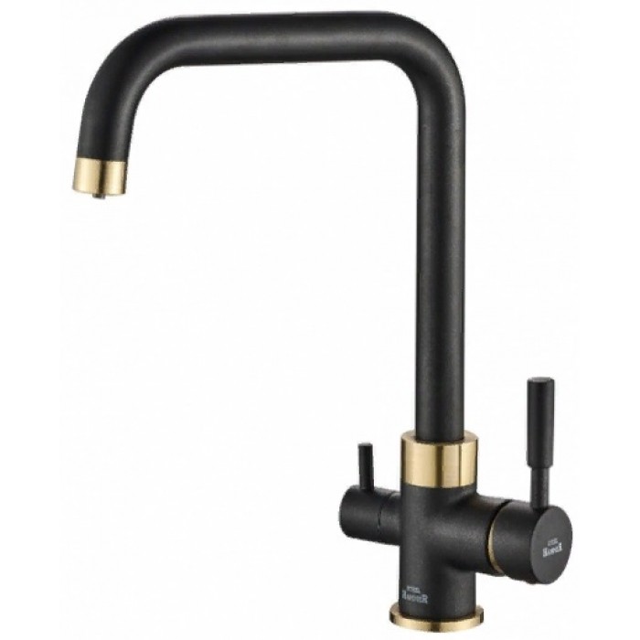 Steel Hammer SH 715 BLACK BR Смеситель для кухни Zorg 362x246  - Вид №1