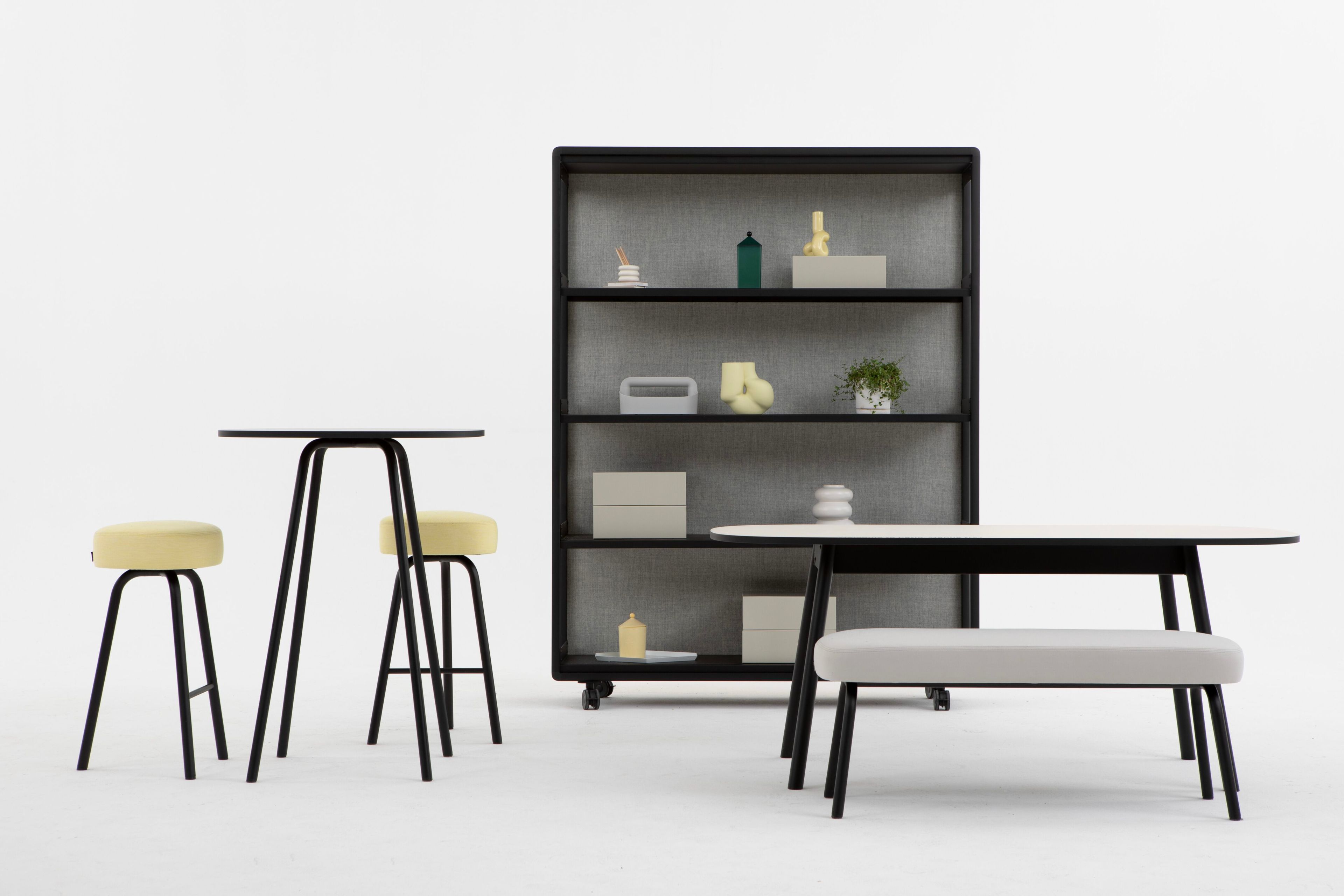 Мобильный звукопоглощающий офисный перегородка из ткани на колесах Cascando патио ARCH-00074159 - Вид №3