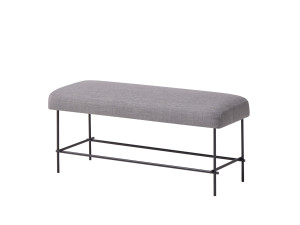 Мягкая скамейка из ткани и металла