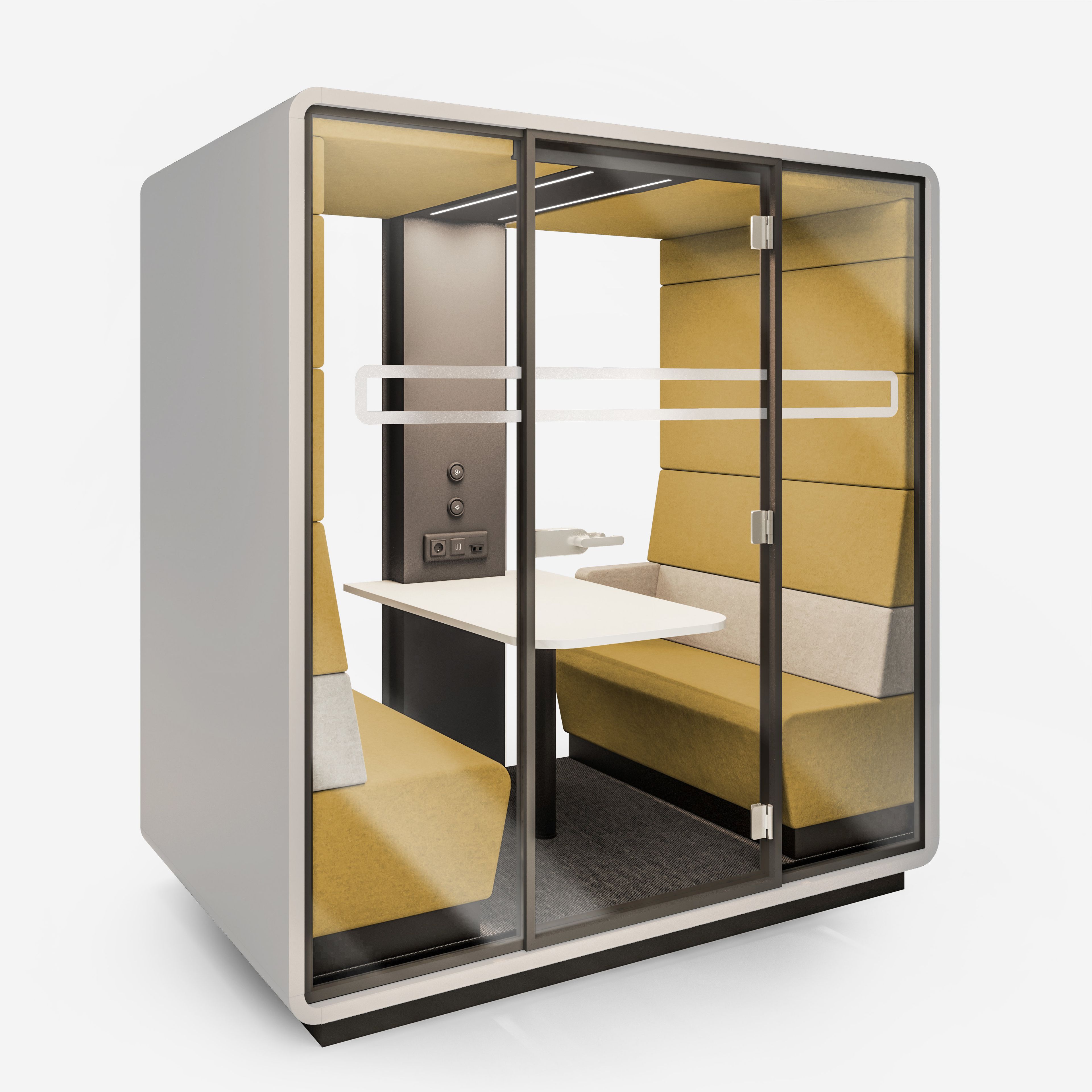 Многосторонняя акустическая офисная кабина со встроенным освещением Mikomax Smart Office Hushoffice ARCH-00086277 - Вид №16