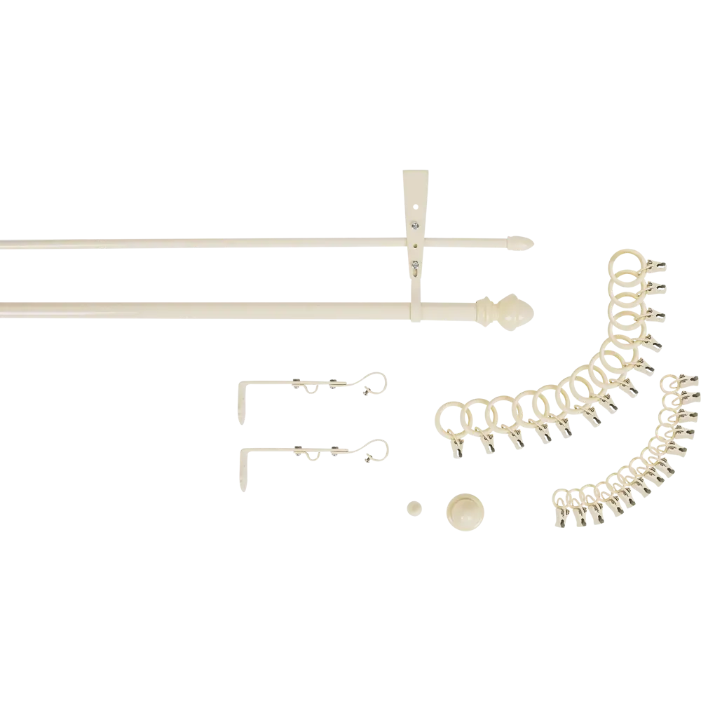 Карниз двухрядный Classic 300 см металл цвет бежевый АРТ-ДЕКОР STLM-2159922 - Вид №1