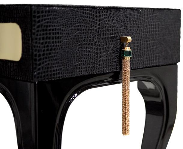 KOKET Прямоугольная кожаная консоль с ящиками Exotica sun-id-1387849 - Вид №3