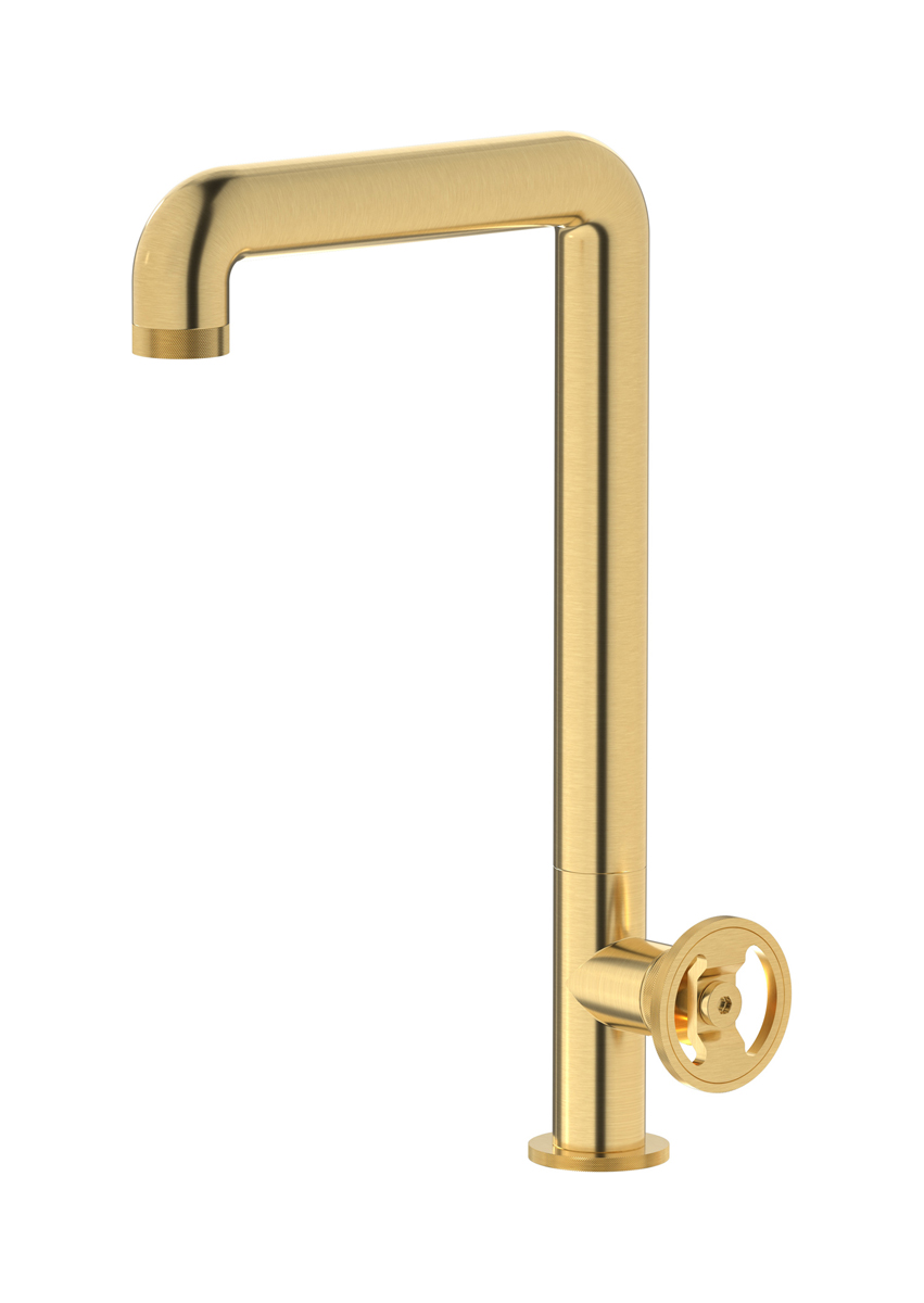 Смеситель для кухни на 1 отверстие WE ARE IB b1370os Brushed Gold Kitchen