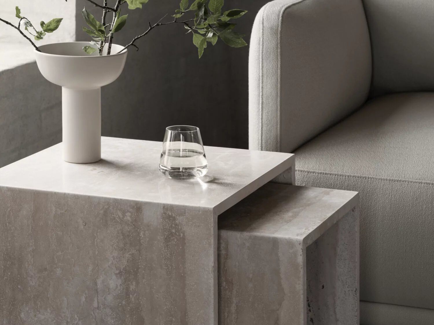 Квадратный мраморный журнальный столик blomus VARU ARCH-00078130 - Вид №7